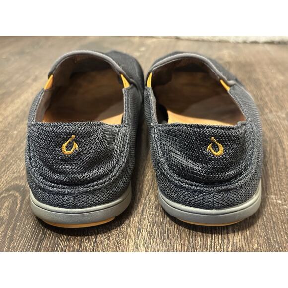 Olukai Nohea Mesh Boat Shoe 10.5 Dark Shadows Gray main image 7